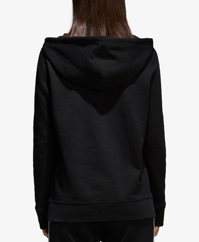 Shop Adidas Originals Originals Women's Adicolor Trefoil Sweatshirt Hoodie In Black