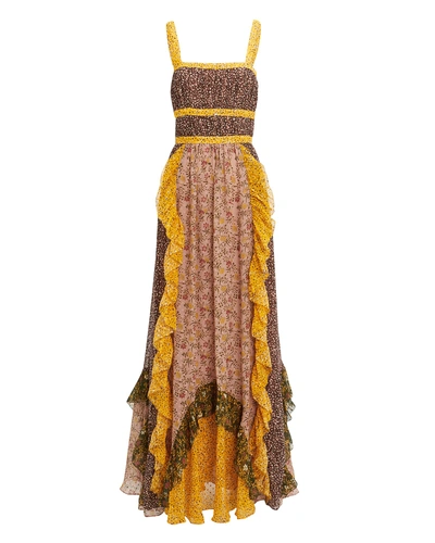 Shop Ulla Johnson Brie Silk Printed Sleeveless Dress