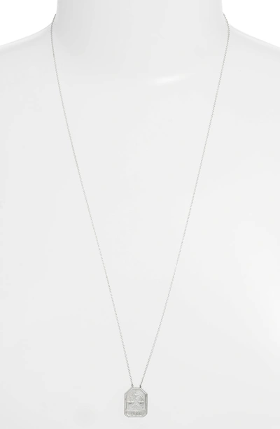 Shop Jennifer Zeuner Jewelry Kiana Zodiac Pendant Necklace In Libra-silver