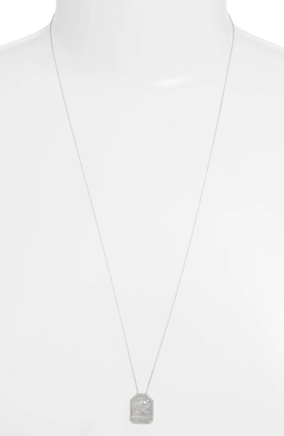 Shop Jennifer Zeuner Jewelry Kiana Zodiac Pendant Necklace In Scorpio-silver