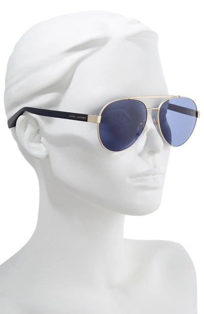 Shop Marc Jacobs 60mm Aviator Sunglasses - Grey