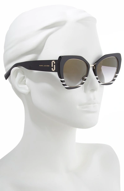 Shop Marc Jacobs 53mm Cat Eye Sunglasses - Black