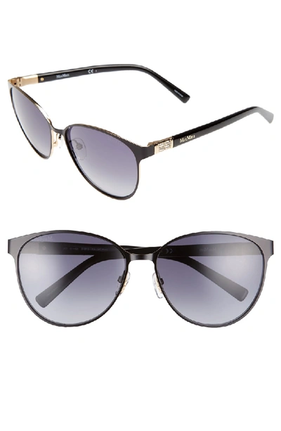 Shop Max Mara Diamov 59mm Gradient Cat Eye Sunglasses - Matte Black