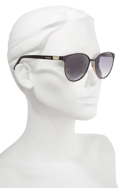 Shop Max Mara Diamov 59mm Gradient Cat Eye Sunglasses - Matte Black