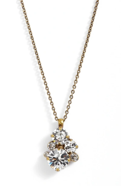 Shop Sorrelli Assorted Round Crystal Pendant Necklace In Clear