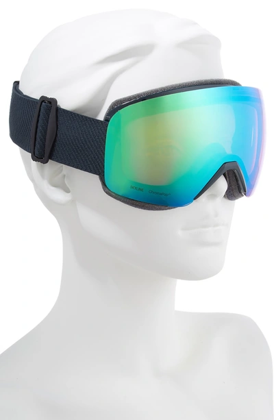 Shop Smith Skyline 215mm Chromapop Snow Goggles - Deep Forest Flood