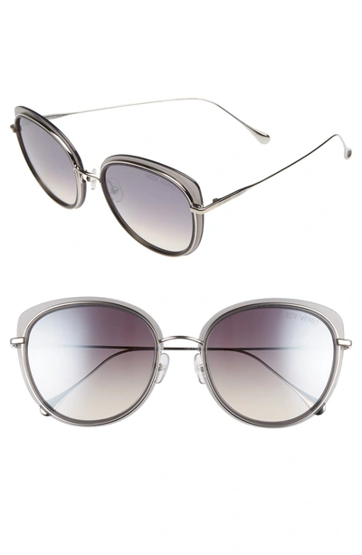 Shop Vedi Vero 56mm Round Sunglasses - Milky Light Grey