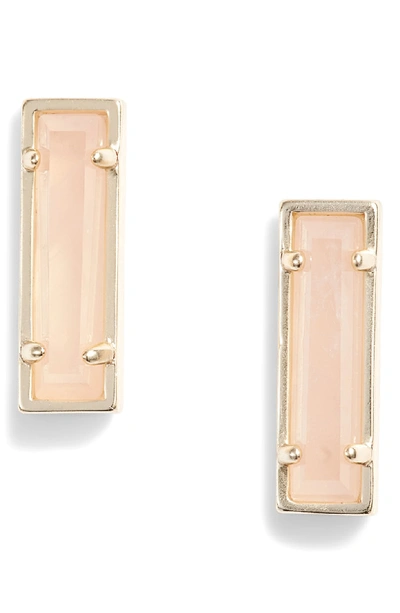 Shop Kendra Scott Lady Stud Earrings In Rose/ Gold