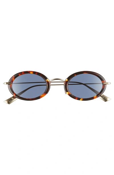 Shop Dior Christian  Hypnotic2 46mm Round Sunglasses In Havana/ Gold