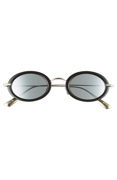 Shop Dior Hypnotic2 46mm Round Sunglasses - Black Gold/ Grey Silver