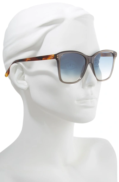 Shop Givenchy 55mm Gradient Square Sunglasses In Grey