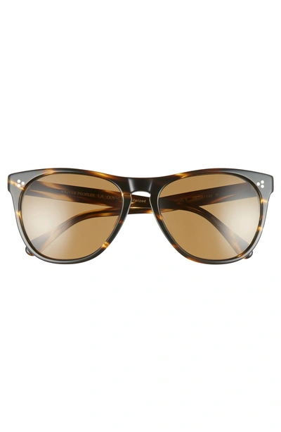 Shop Oliver Peoples Daddy B 58mm Polarized Sunglasses - Cocobolo