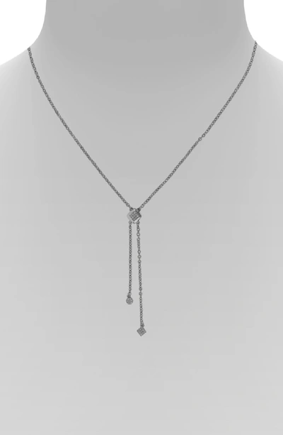 Shop Adore Pave Crystal Necklace In Silver