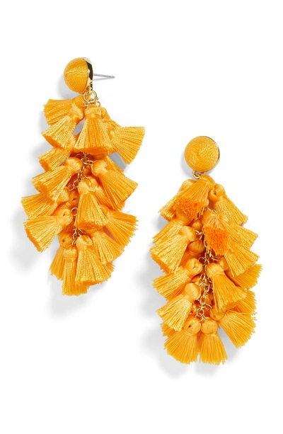 Shop Baublebar Contessa Tassel Earrings In Orange