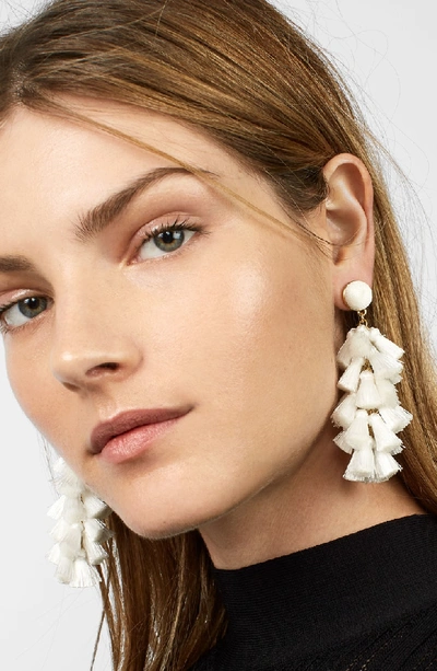Shop Baublebar Contessa Tassel Earrings In White