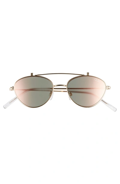 Shop Quay X Elle Ferguson Elle 59mm Round Sunglasses - Gold/ Rose