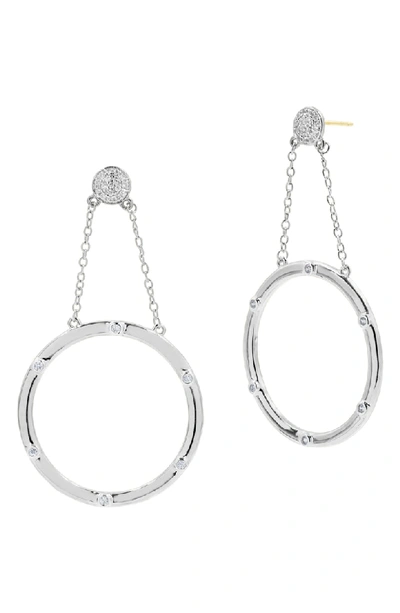 Shop Freida Rothman Radiance Drop Earrings In Silver