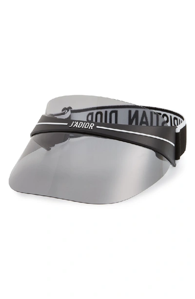 Shop Dior Club1 Visor - Black In Black/grey