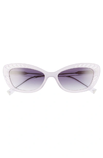 Shop Kendall + Kylie Extreme 55mm Cat Eye Sunglasses In Lavender