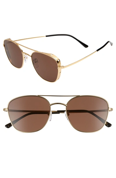 Shop Vedi Vero 56mm Aviator Sunglasses In Gold