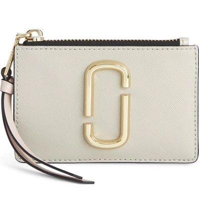 Shop Marc Jacobs Snapshot Small Leather Wallet In Dust Multi