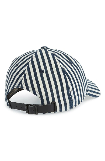 Shop Rag & Bone Marilyn Baseball Cap - Blue In Navy/ Natural Stripe
