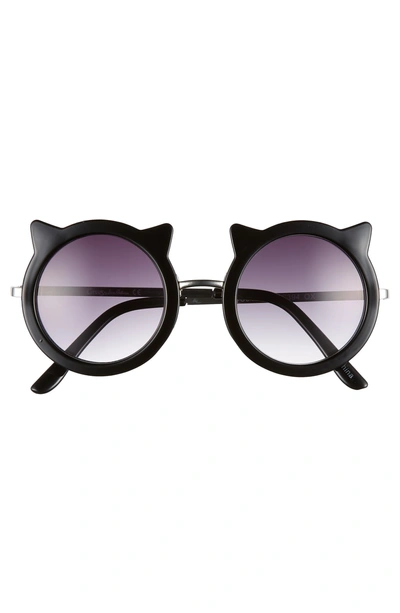 Shop Circus By Sam Edelman 48mm Round Cat Sunglasses - Black