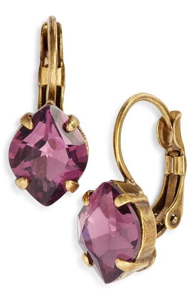 Shop Sorrelli Crystal Drop Earrings In Multi