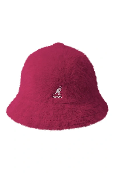 Shop Kangol Furgora Casual Bucket Hat - Pink In Garnet