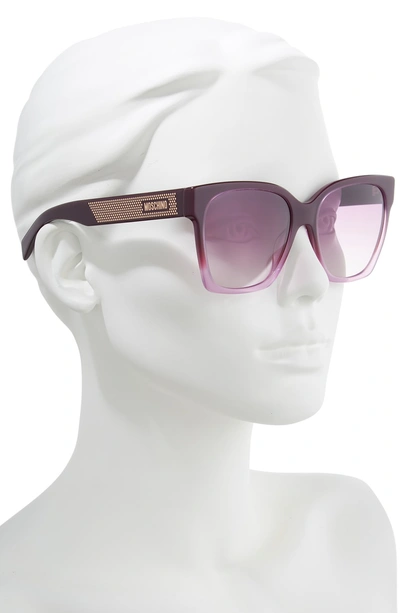 Shop Moschino 56mm Sunglasses - Cyclamen
