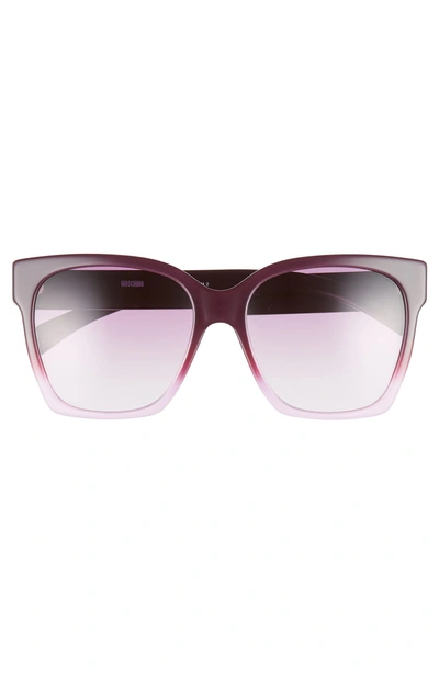 Shop Moschino 56mm Sunglasses - Cyclamen