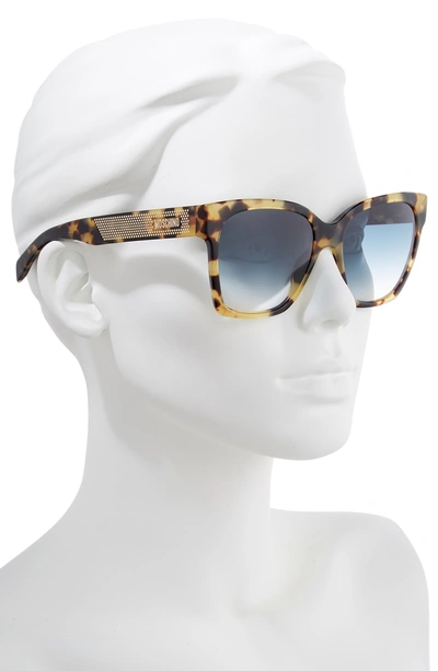 Shop Moschino 56mm Sunglasses - Dark Havana