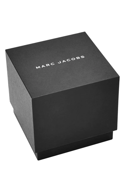 Shop Marc Jacobs 'riley' Leather Strap Watch, 36mm In Tan/ Silver