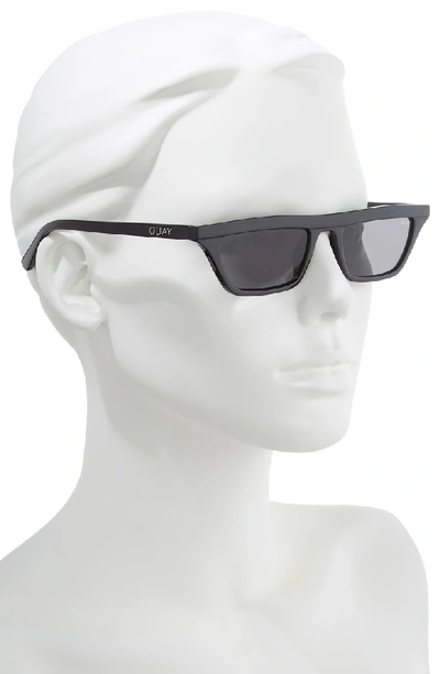 Shop Quay Finesse 52mm Sunglasses In Black/ Smoke