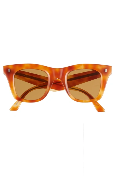 Shop Celine 46mm Square Sunglasses - Orange Havana