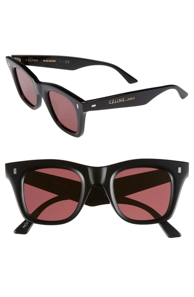 Shop Celine 46mm Square Sunglasses - Black