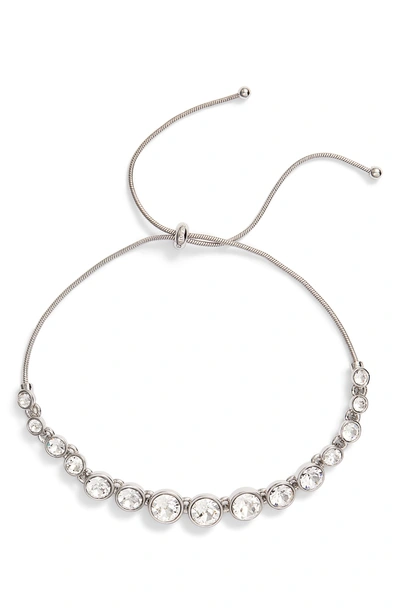 Shop Givenchy Stone Slider Bracelet In Silver
