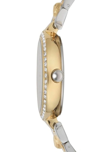 Shop Versace Camden Market Multifunction Bracelet Watch, 38mm In Gold / Silver/ Gold