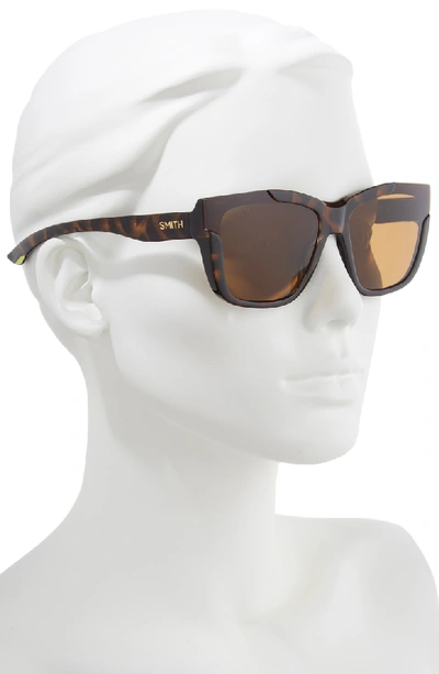 Shop Smith Dreamline 62mm Oversize Butterfly Chromapop(tm) Polarized Sunglasses In Tortoise/ Brown