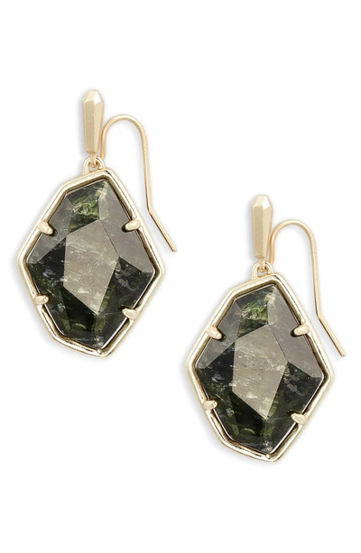 Shop Kendra Scott Dax Drop Earrings In Sage/ Gold