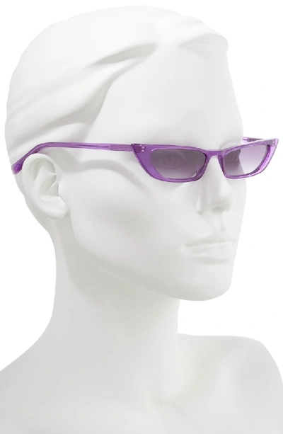 Shop Kendall + Kylie Vivian 51mm Extreme Cat Eye Sunglasses - Crystal Purple