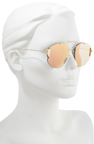 Shop Dior Stronger 58mm Rounded Aviator Sunglasses - Gold