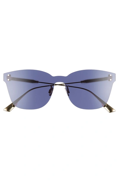 Shop Dior Quake2 135mm Rimless Shield Sunglasses - Blue