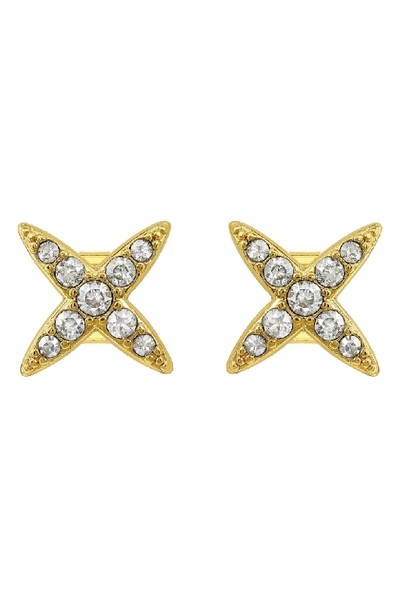 Shop Adore 4-point Star Stud Earrings In Gold