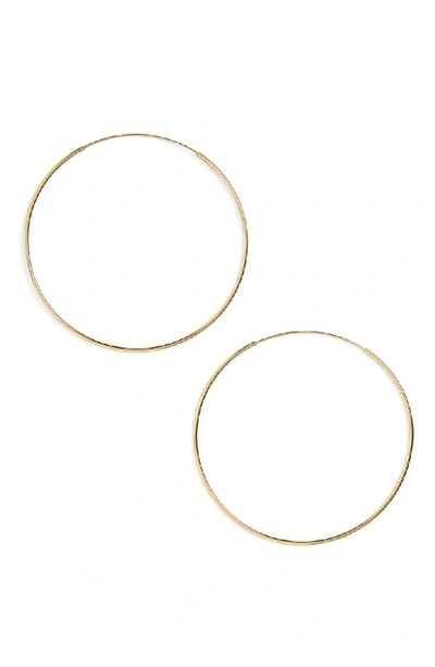 Shop Argento Vivo Extra Large Endless Hoop Earrings In Gold Vermeil