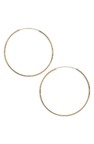Shop Argento Vivo Extra Large Endless Hoop Earrings In Gold Vermeil
