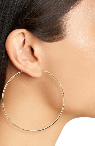 Shop Argento Vivo Extra Large Endless Hoop Earrings In Gold Vermeil