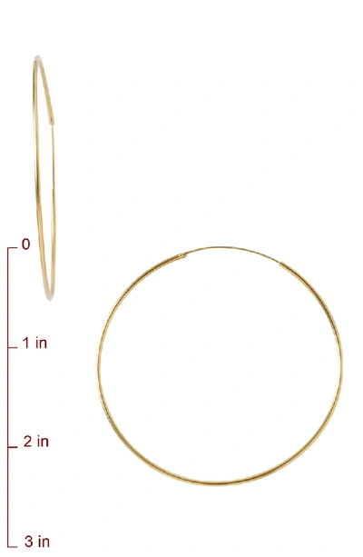 Shop Argento Vivo Extra Large Endless Hoop Earrings In Gold Vermeil