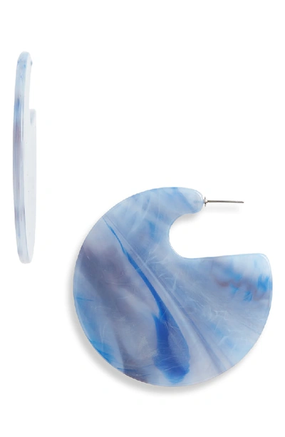 Shop Rachel Comey Camille Disc Earrings In Blue Marble