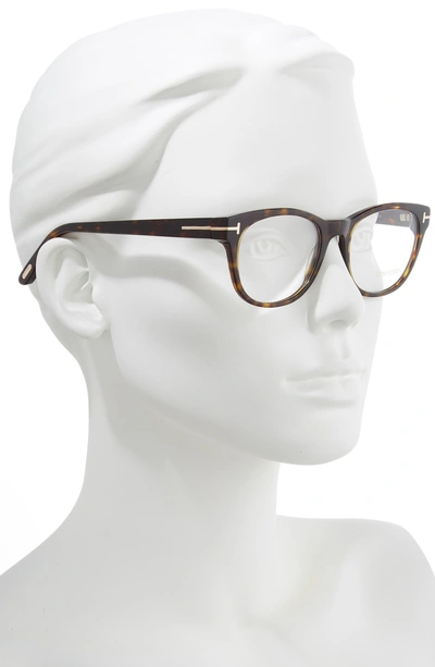 Shop Tom Ford 53mm Optical Glasses - Shiny Dark Havana